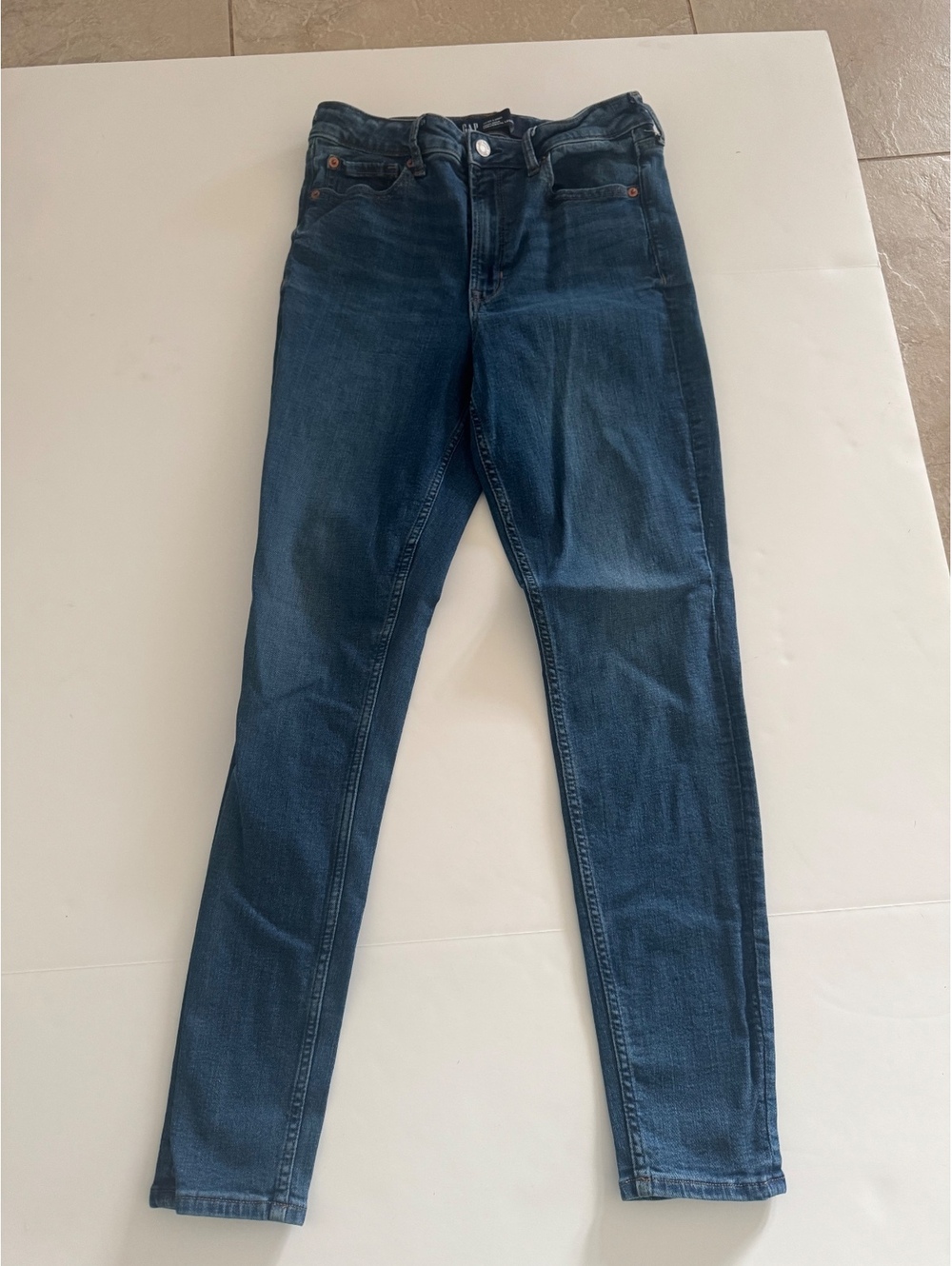 Gap Women’s High Rise Skinny Jeans Size 10/30 Long Stretch Medium Wash